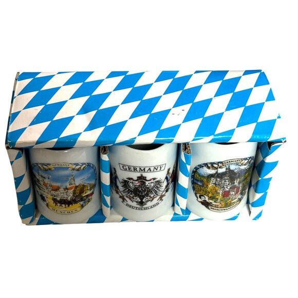 3 Disney Parks Germany Shot Glasses Featuring Munich & Neuschwanstein Castle. - Picture 8 of 11